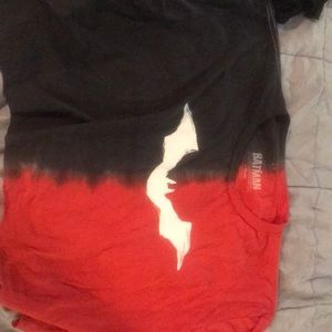 Split dye Batman crop top